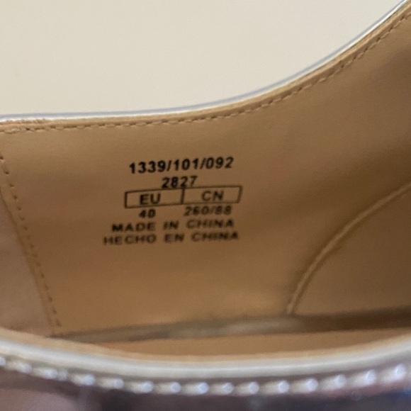 Zara Silver Metallic Oxford Flats - Picture 6 of 7